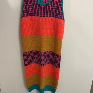 Colorful Geometric Patterned Dress